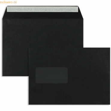 Blanke Briefumschläge C5 120g/qm haftklebend Fenster VE=500 Stück schw von Blanke