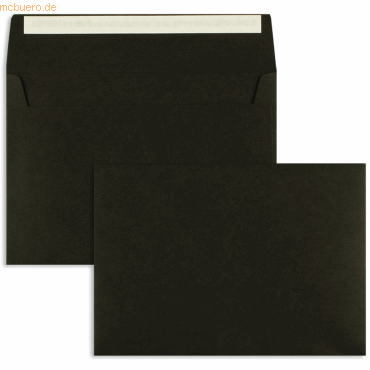 Blanke Briefumschläge C5 120g/qm haftklebend VE=250 Stück schwarz von Blanke