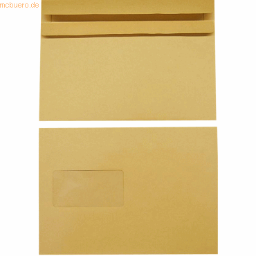 Blanke Briefumschläge C5 90g/qm selbstklebend Fenster VE=500 Stück bra von Blanke