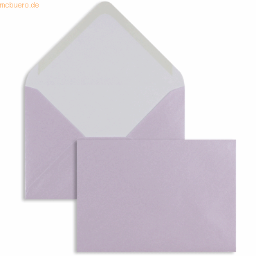 Blanke Briefumschläge C6 100g/qm gummiert VE=100 Stück lilac von Blanke