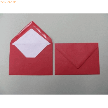 Blanke Briefumschläge C6 100g/qm gummiert VE=100 Stück rot von Blanke