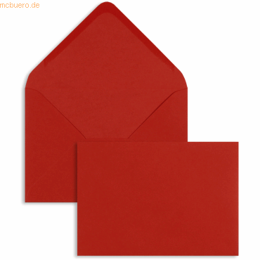 Blanke Briefumschläge C6 100g/qm gummiert VE=100 Stück rot von Blanke
