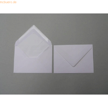 Blanke Briefumschläge C6 100g/qm gummiert VE=100 Stück weiß von Blanke
