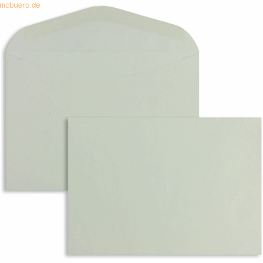 Blanke Briefumschläge C6 75g/qm gummiert VE=1000 Stück grau von Blanke