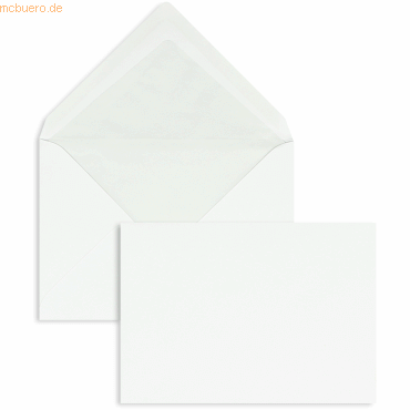 Blanke Briefumschläge C6 80g/qm gummiert VE=500 Stück weiß von Blanke