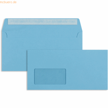 Blanke Briefumschläge DIN C6/5 100g/qm haftklebend Fenster VE=100 Stüc von Blanke