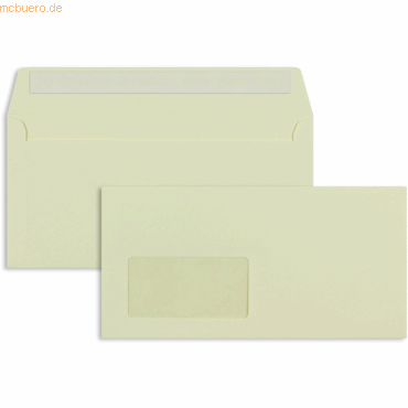 Blanke Briefumschläge DIN C6/5 100g/qm haftklebend Fenster VE=100 Stüc von Blanke