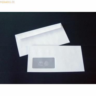Blanke Briefumschläge DIN C6/5 80g/qm haftklebend Fenster VE=1000 Stüc von Blanke