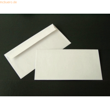 Blanke Briefumschläge DIN C6/5 80g/qm haftklebend VE=1000 Stück weiß von Blanke