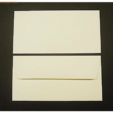 Blanke Briefumschläge DINlang 100g/qm gummiert VE=100 Stück ivory von Blanke