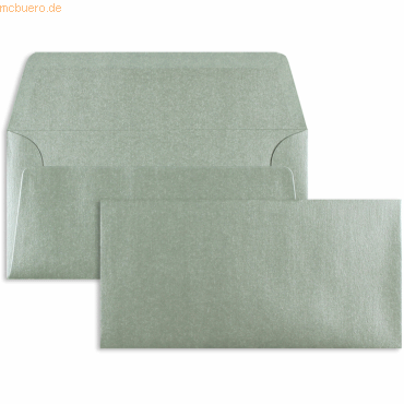 Blanke Briefumschläge DINlang 100g/qm gummiert VE=100 Stück silber von Blanke
