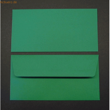 Blanke Briefumschläge DINlang 100g/qm gummiert VE=100 Stück tannengrün von Blanke