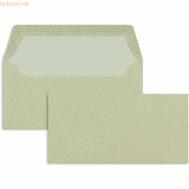 Blanke Briefumschläge DINlang 100g/qm gummiert VE=100 Stück vellum von Blanke