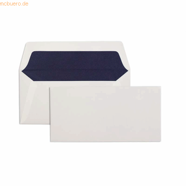 Blanke Briefumschläge DINlang 110g/qm gummiert VE=100 Stück weiß von Blanke