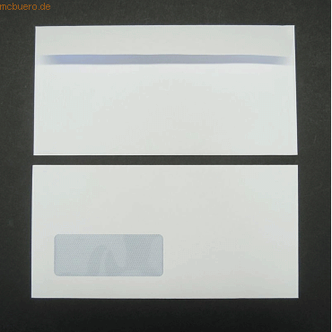 Blanke Briefumschläge DINlang 120g/qm haftklebend Sonderfenster VE=500 Blanke Briefumschläge DINlang 120g/qm haftklebend Sonderfenster VE=500 von Blanke