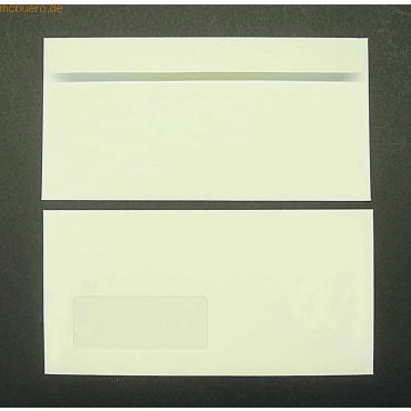 Blanke Briefumschläge DINlang 120g/qm haftklebend Sonderfenster VE=500 Blanke Briefumschläge DINlang 120g/qm haftklebend Sonderfenster VE=500 von Blanke