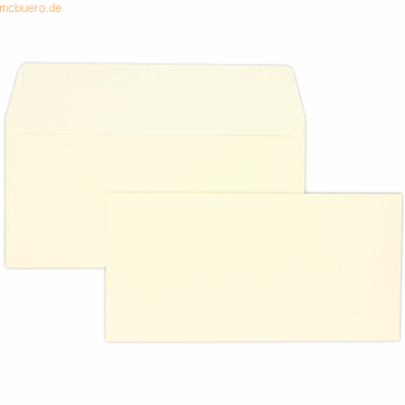 Blanke Briefumschläge DINlang 120g/qm haftklebend VE=500 Stück creme von Blanke