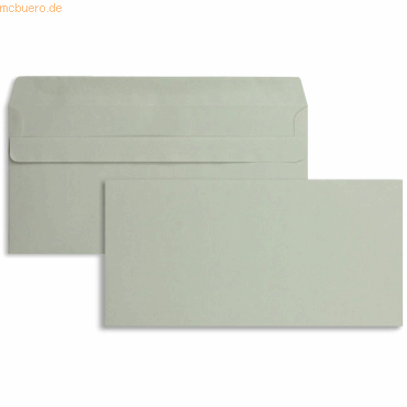 Blanke Briefumschläge DINlang 75g/qm selbstklebend VE=1000 Stück grau von Blanke
