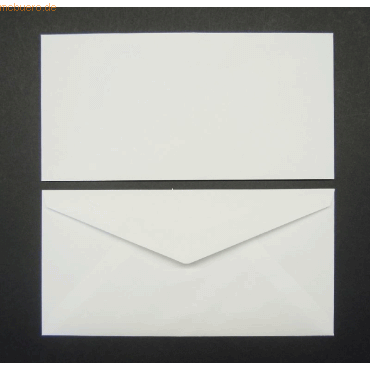 Blanke Briefumschläge DINlang 80g/qm gummiert VE=500 Stück weiß von Blanke