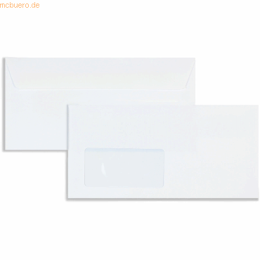 Blanke Briefumschläge DINlang 90g/qm haftklebend Sonderfenster VE=500 von Blanke