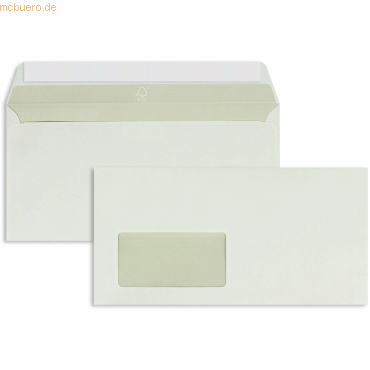 Blanke Briefumschläge Munken Pure DIN C6/5 90g/qm HK Fenster VE=500 St von Blanke