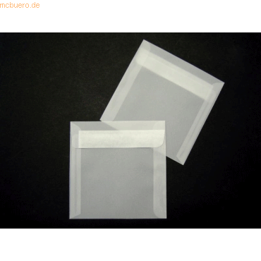 Blanke Briefumschläge Offset transparent 110x110mm 90g/qm HK VE=100 St von Blanke