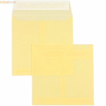 Blanke Briefumschläge Offset transparent 160x160mm 100g/qm HK VE=100 S von Blanke