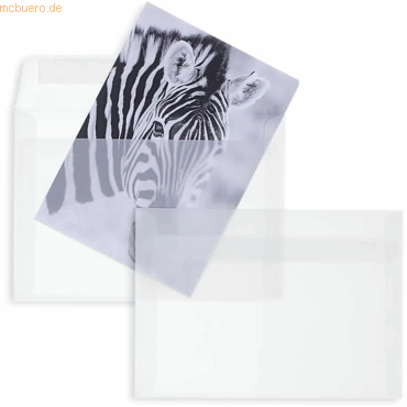 Blanke Briefumschläge Offset transparent C6 100g/qm HK VE=100 Stück we von Blanke