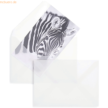 Blanke Briefumschläge Offset transparent C6 90g/qm NK VE=100 Stück wei von Blanke