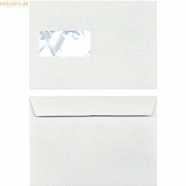 Blanke Briefumschläge PlanoJet C5 100g/qm haftklebend Fenster VE=500 S von Blanke