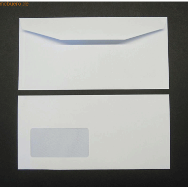 Blanke Kuvertierhüllen 114x235mm 90g/qm gummiert Sonderfenster VE=1000 Blanke Kuvertierhüllen 114x235mm 90g/qm gummiert Sonderfenster VE=1000 von Blanke