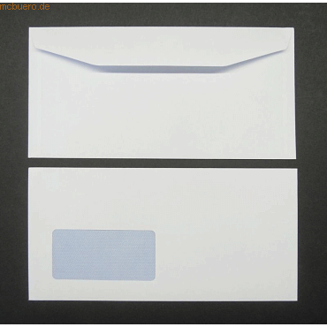 Blanke Kuvertierhüllen 121x235mm 90g/qm gummiert Sonderfenster VE=1000 Blanke Kuvertierhüllen 121x235mm 90g/qm gummiert Sonderfenster VE=1000 von Blanke