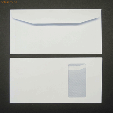 Blanke Kuvertierhüllen 121x235mm 90g/qm gummiert Sonderfenster VE=1000 Blanke Kuvertierhüllen 121x235mm 90g/qm gummiert Sonderfenster VE=1000 von Blanke