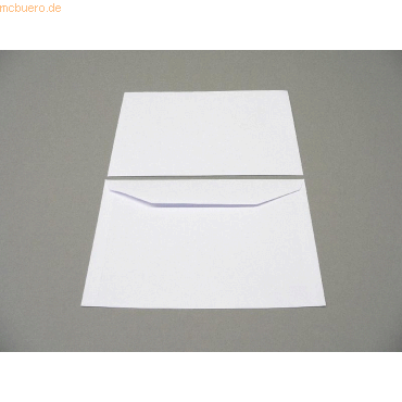 Blanke Kuvertierhüllen 162x235mm 90g/qm gummiert VE=500 Stück weiß von Blanke
