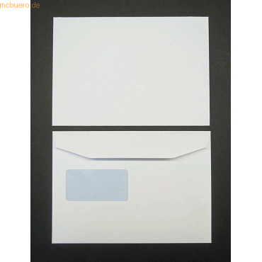 Blanke Kuvertierhüllen C5 100g/qm gummiert Sonderfenster VE=500 Stück Blanke Kuvertierhüllen C5 100g/qm gummiert Sonderfenster VE=500 Stück von Blanke