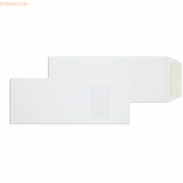 Blanke Versandtaschen 125x324mm 120g/qm HK Fenster VE=100 Stück weiß von Blanke