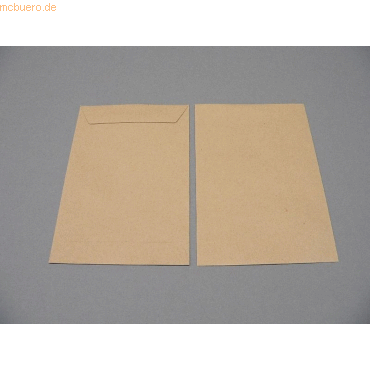 Blanke Versandtaschen 127x190mm 115g/qm gummiert VE=500 Stück braun von Blanke