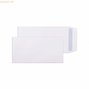 Blanke Versandtaschen 152x305mm 100g/qm haftklebend VE=250 Stück weiß von Blanke