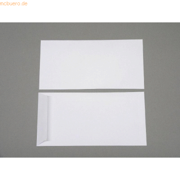 Blanke Versandtaschen 152x305mm 100g/qm haftklebend VE=250 Stück weiß Blanke Versandtaschen 152x305mm 100g/qm haftklebend VE=250 Stück weiß von Blanke