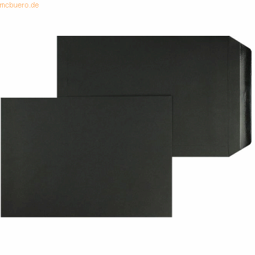 Blanke Versandtaschen 220x312mm 120g/qm gummiert VE=100 Stück schwarz von Blanke