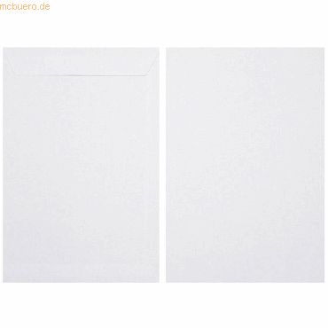 Blanke Versandtaschen 254x381mm 120g/qm haftklebend VE=250 Stück weiß von Blanke