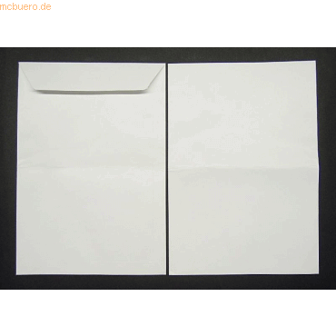 Blanke Versandtaschen 280x400mm (DIN E4) 120g/qm HK VE=250 Stück weiß von Blanke