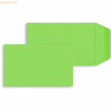 Blanke Versandtaschen 65x105mm 120g/qm gummiert VE=100 Stück grüner ap von Blanke