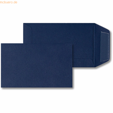 Blanke Versandtaschen 65x105mm 120g/qm gummiert VE=100 Stück nachtblau von Blanke