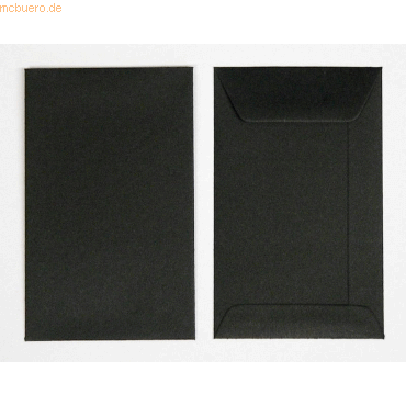 Blanke Versandtaschen 65x105mm 120g/qm gummiert VE=100 Stück schwarz von Blanke