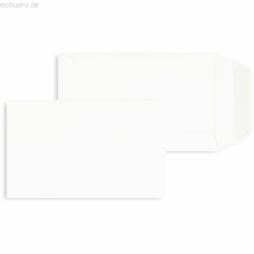 Blanke Versandtaschen 65x105mm 120g/qm gummiert VE=100 Stück weiß von Blanke