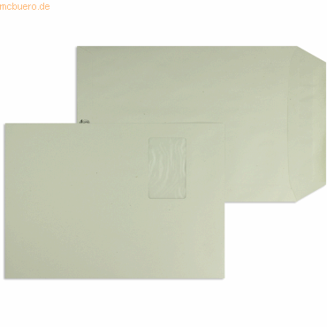 Blanke Versandtaschen C4 100g/qm gummiert Fenster VE=250 Stück grau von Blanke