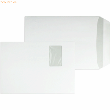 Blanke Versandtaschen C4 100g/qm gummiert Fenster VE=250 Stück weiß von Blanke