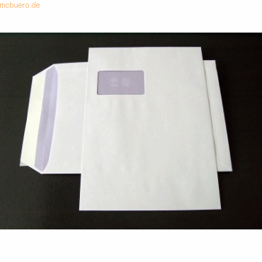 Blanke Versandtaschen C4 100g/qm haftklebend Fenster VE=250 Stück weiß Blanke Versandtaschen C4 100g/qm haftklebend Fenster VE=250 Stück weiß von Blanke