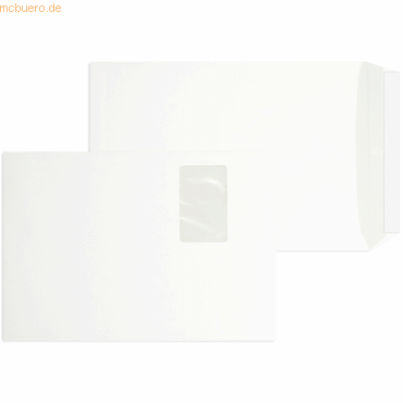 Blanke Versandtaschen C4 120g/qm haftklebend Fenster VE=250 Stück weiß von Blanke